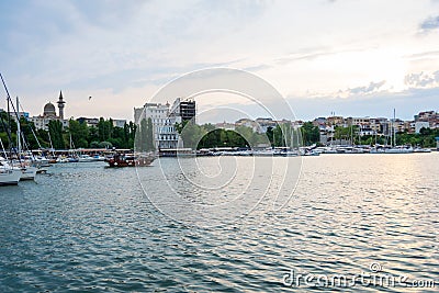 Tomis Touristic Port, Constanta, Romania Editorial Stock Photo