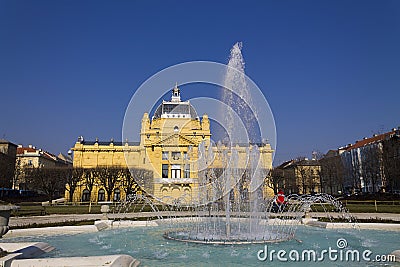 Tomislav square zagreb Editorial Stock Photo