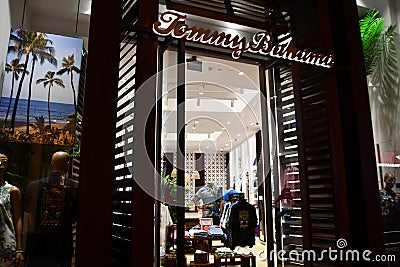 Tommy Bahama store at Mall of the Emirates in Dubai, UAE Editorial Stock Photo