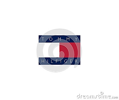 Tommy Hilfiger logo editorial illustrative on white background Editorial Stock Photo