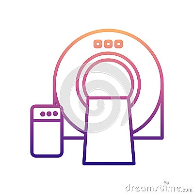 tomography machines nolan icon. Simple thin line, outline vector of Hospital icons for ui and ux, website or mobile application Stock Photo