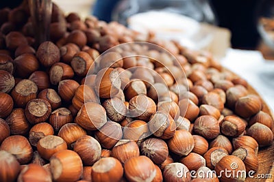 Tonda Gentile di Langa, hazelnut of Piedemont Stock Photo