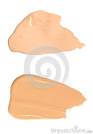 Tone cream samples Stock Photo