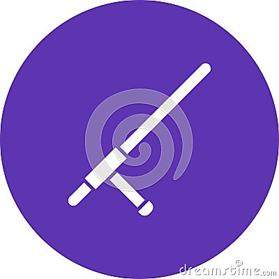 Tonfa icon vector image. Vector Illustration