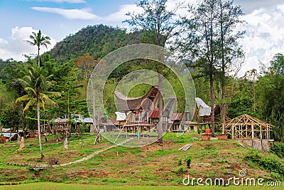 Tongkonan traditional village Kete Kesu Stock Photo