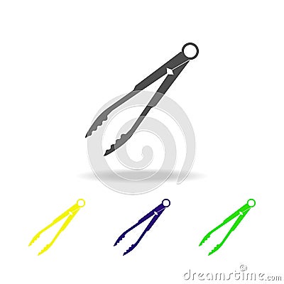 tongs for spaghetti multicolored icon. Element of kitchenware multicolored icon. Signs, outline symbols collection icon can be use Stock Photo