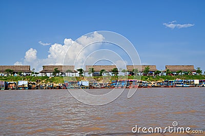 Tonle Sap Lake in Cambodia Stock Photo