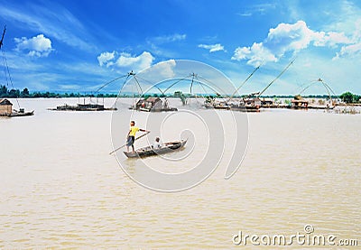 Tonle Sap Lake, Cambodia The Floating Villages of Tonle Sap Editorial Stock Photo