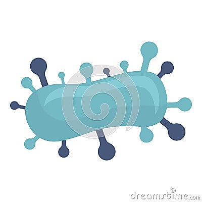 Tonsillitis bacteria icon cartoon vector. Hygiene inflammation Vector Illustration