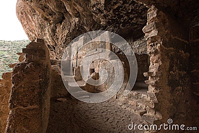 Tonto native american indian ruins cliff dwelling Stock Photo