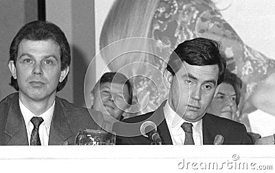 Tony Blair & Gordon Brown Editorial Stock Photo