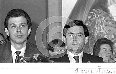 Tony Blair & Gordon Brown Editorial Stock Photo