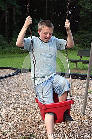 Too Big To Swing 2 Stock Photo