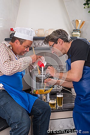 Too many cooks Stock Photo