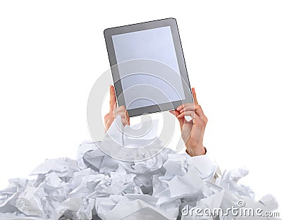 Too many paper work. Concept Stock Photo