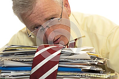 Too much work Stock Photo