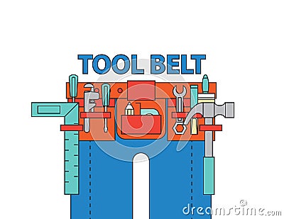 Tool belt ,vector Vector Illustration