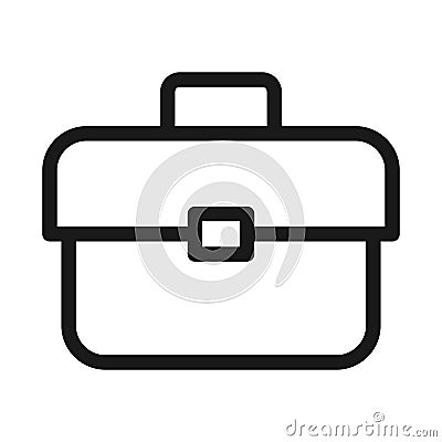 Tool box line icon. Toolbox, toolkit, instrument. Fixing, repair and renovation vector illustration Vector Illustration