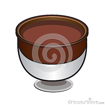 Tool for Chocolate Fondue Vector Illustration