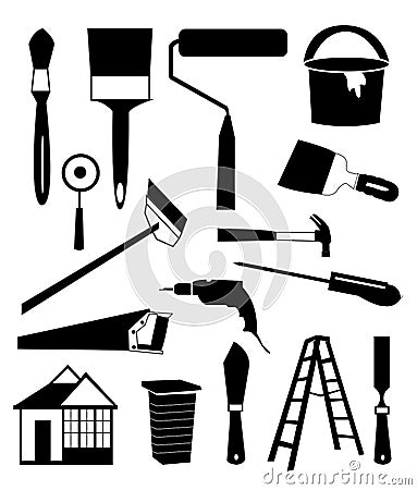 Tool Ions Set Vector Illustration