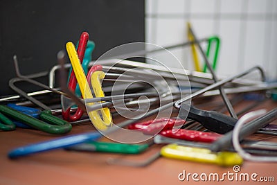 Tool for repairing dents Stock Photo