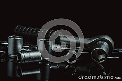 Tool for repairs of cars Stock Photo