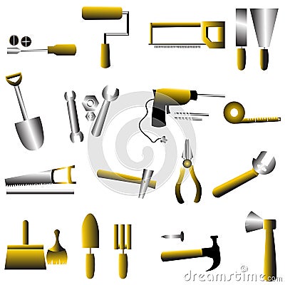 Tool set icon Vector Illustration