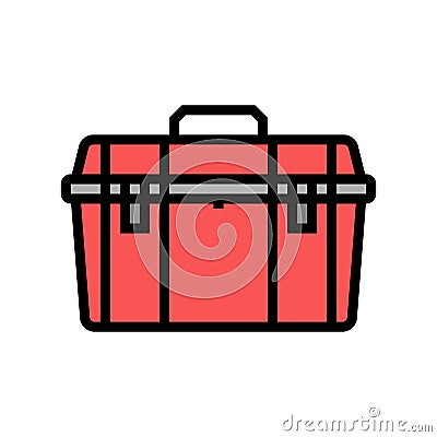 toolbox tool repair color icon vector illustration Vector Illustration