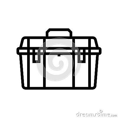 toolbox tool repair line icon vector illustration Vector Illustration