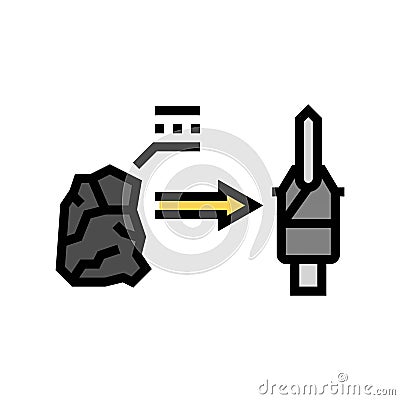 tooling materials mechanical engineer color icon vector illustration Vector Illustration