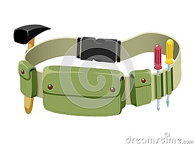 Tools belt Vector Illustration