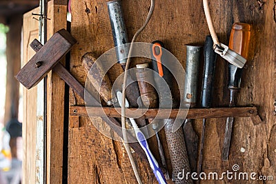 Tools for carpentry Stock Photo