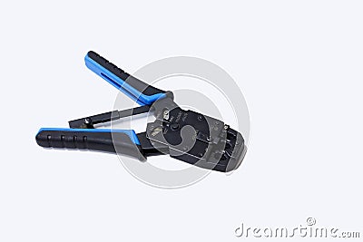 Tools for crimping with component Stock Photo