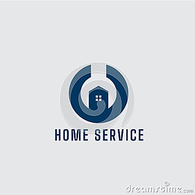 Tools home services logo design template Vector Illustration