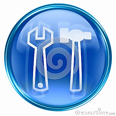 Tools icon blue Stock Photo