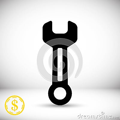 Tools icon stock vector illustration flat design Vector Illustration