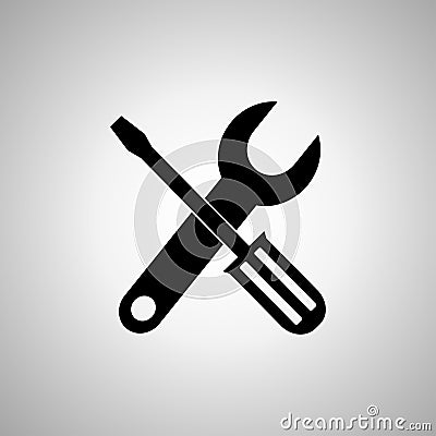 Tools icon, Tools icon vector, Tools icon symbol. Vector Illustration