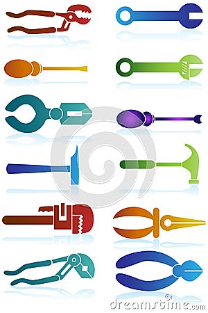 Tools Icons Vector Illustration