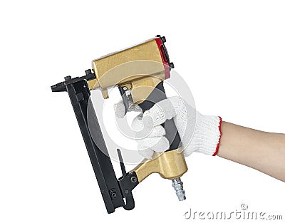 Tools Pneumatic nailers Stock Photo