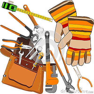 Tools set. Stock Photo