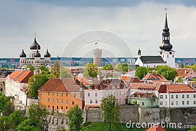 Toompea hill. Tallinn, Estonia Stock Photo