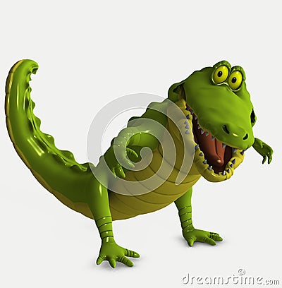 Toon croc Stock Photo