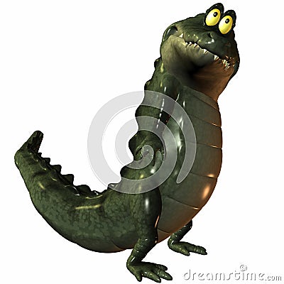 Toon Croc Stock Photo