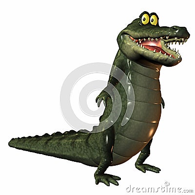 Toon Croc Stock Photo