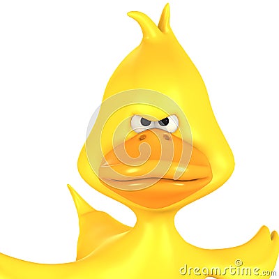 Toon Duck Quack Stock Photo