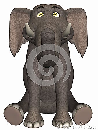 Toon Elephant Stock Photo