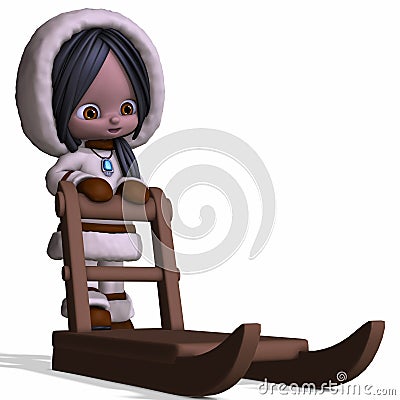 Toon Eskimo Stock Photo