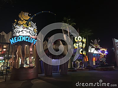 Toon Lagoon at Universal Studios, Orlando, FL Editorial Stock Photo