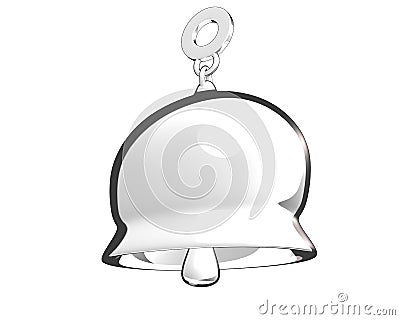 Toon style bell (3D) Stock Photo