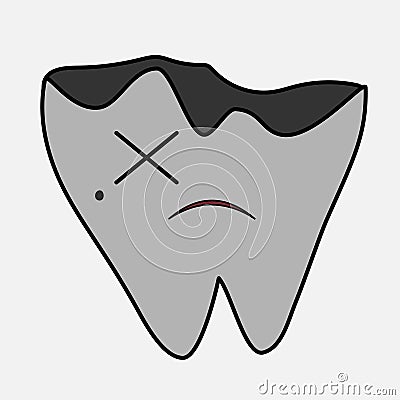 Tooth dead Stock Photo